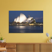 Australien, Sydney. Opernhaus nachts Leinwanddruck (Insitu (Wohnzimmer))