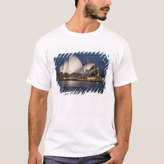 Australien, Sydney. Opernhaus nachts T-Shirt (Vorderseite)