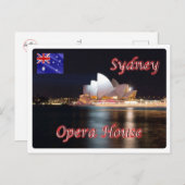 Australien - Sydney - Opernhaus - Postkarte (Vorne/Hinten)