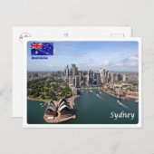 Australien - Sydney - Postkarte (Vorne/Hinten)