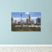 Australien, Sydney, Potts Point. Sydney Skyline. Leinwanddruck (Insitu (Holzboden))