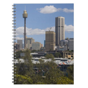 Australien, Sydney, Potts Point. Sydney Skyline. Notizblock