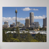 Australien, Sydney, Potts Point. Sydney Skyline. Poster (Vorne)