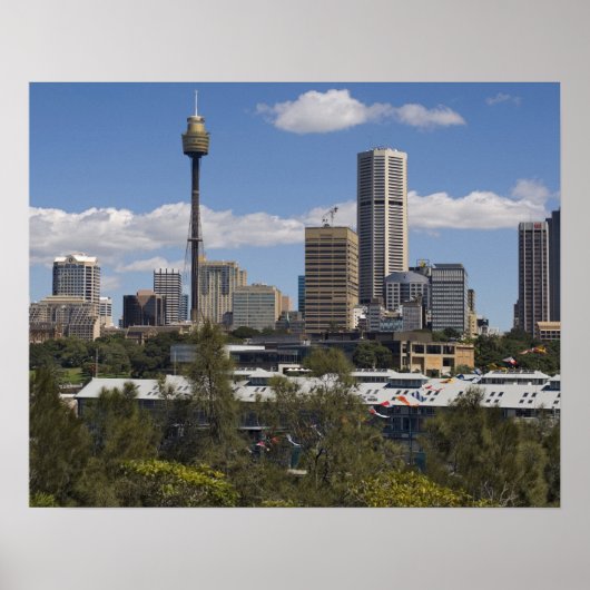 Australien, Sydney, Potts Point. Sydney Skyline. Poster (Vorne)
