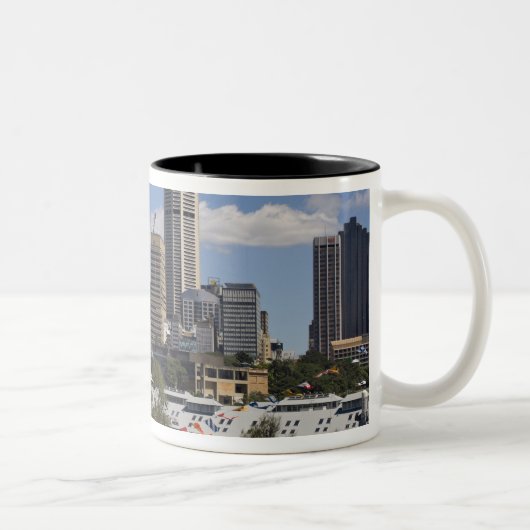 Australien, Sydney, Potts Point. Sydney Skyline. Zweifarbige Tasse (Rechts)