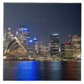 Australien, Sydney. Skyline mit Opernhaus gesehen Fliese (Vorderseite)