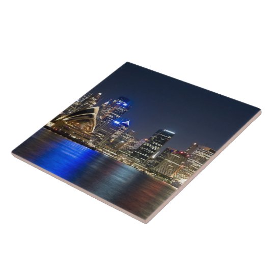 Australien, Sydney. Skyline mit Opernhaus gesehen Fliese (Seite)