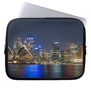 Australien, Sydney. Skyline mit Opernhaus gesehen Laptopschutzhülle