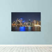 Australien, Sydney. Skyline mit Opernhaus gesehen Leinwanddruck (Insitu (Holzboden))