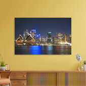 Australien, Sydney. Skyline mit Opernhaus gesehen Leinwanddruck (Insitu (Wohnzimmer))