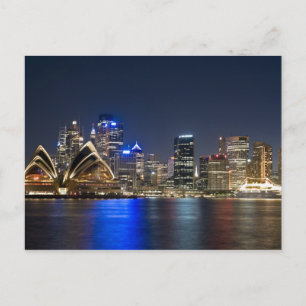 Australien, Sydney. Skyline mit Opernhaus Postkarte