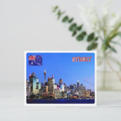 Australien - Sydney - Skyline - Postkarte (Stehend Vorderseite)