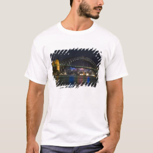 Australien, Sydney. Sydney Hafen bei Nacht. T-Shirt