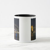 Australien, Sydney. Sydney-Hafen nachts Tasse (Zentrum)