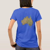 Australien T - Shirt Flag and Map (Rückseite)