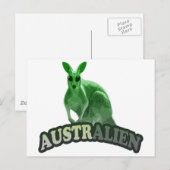 AustrAlien-T - Shirt Postkarte (Vorne/Hinten)