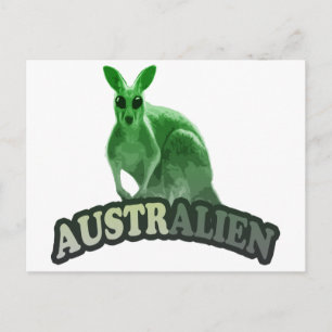 AustrAlien-T - Shirt Postkarte