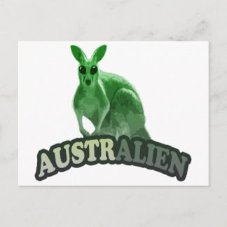 AustrAlien-T - Shirt Postkarte