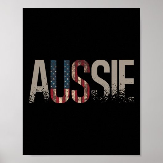 Australien Tag 4. Juli Australischer Amerika Poster (Vorne)