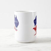 Australien-Tag-Känguru Kaffeetasse (Mittel)