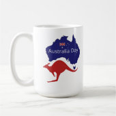Australien-Tag-Känguru Kaffeetasse (Links)