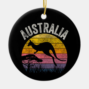 Australien Tag Lustiger Australischer Känguru Vint Keramik Ornament