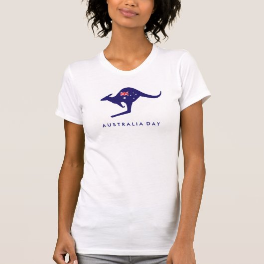 AUSTRALIEN-TAGESkänguruh-FLAGGEN-T-SHIRT T-Shirt (Vorderseite)