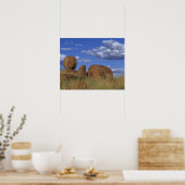 Australien, Teufel. Spherischer Sandstein Poster (Küche)