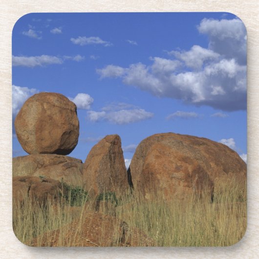 Australien, Teufelsbrocken. Spherischer Sandstein Getränkeuntersetzer (Vorderseite)