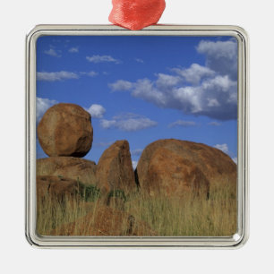 Australien, Teufelsbrocken. Spherischer Sandstein Silbernes Ornament