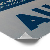 Australien, The Blue Mountains Vintage Travel Poster (Ecke)