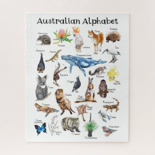 Australien Tiere Alphabet  Puzzle