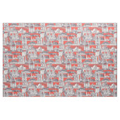 Australien toile de jouy maulbeere rot stoff (Yard (91,4 cm))