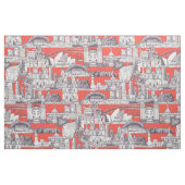 Australien toile de jouy maulbeere rot stoff (Fat Quarter (45,7 x 55,9 cm))