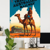 Australien - Trans Australian Railway Poster (Heimbüro)