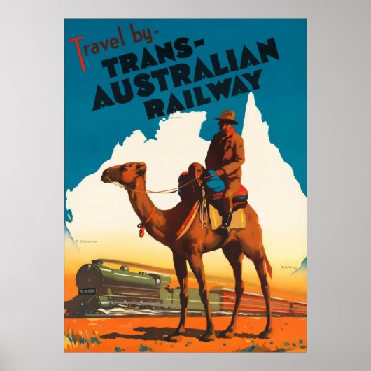 Australien - Trans Australian Railway Poster (Vorne)