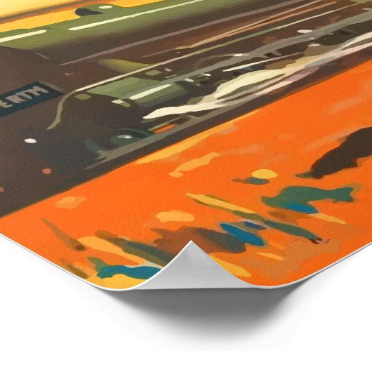 Australien - Trans Australian Railway Poster (Ecke)