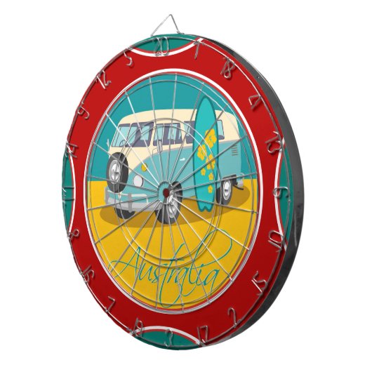Australien: Travel Dart Board Dartscheibe (Vorderseite rechts)