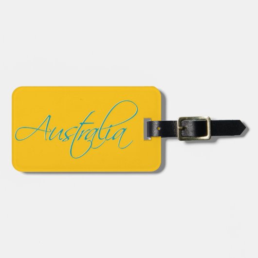 Australien:Travel Luggage Tag Gepäckanhänger (Vorderseite horizontal)