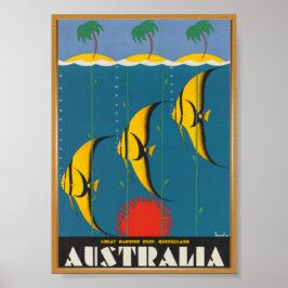 Australien Travel Vintage Poster