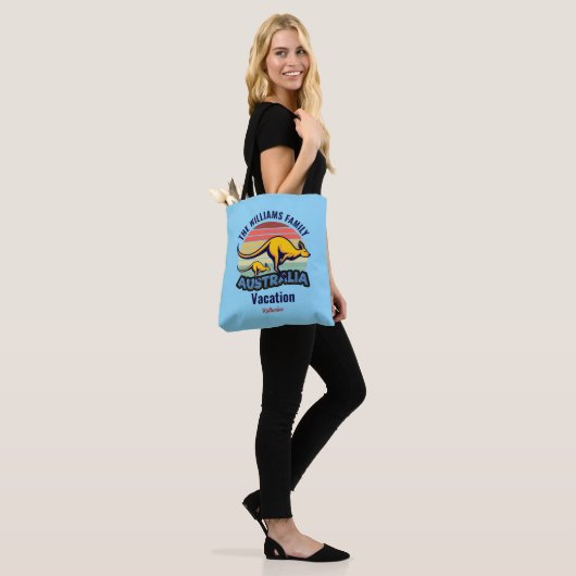 Australien Trip Niedlich Kangaroo Sunset Custom Bl Tasche (Am Model)