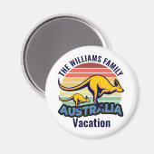 Australien Trip Niedlich Kangaroo Sunset Custom Magnet (Vorderseite/Rückseite)