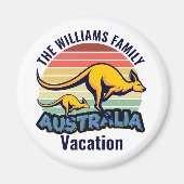 Australien Trip Niedlich Kangaroo Sunset Custom Magnet (Vorne)
