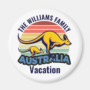 Australien Trip Niedlich Kangaroo Sunset Custom Magnet