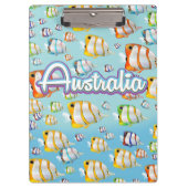 Australien Tropische Fische Reiseposter Klemmbrett (Vorderseite)