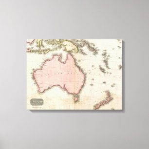 Australien u. der Südwestpazifik Leinwanddruck