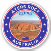 Australien, Uluru, Ayers Rock Aufkleber (Vorderseite)