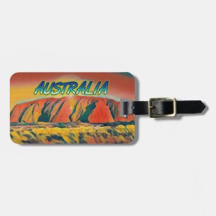 Australien Uluru Ayers Rock surreal Gepäckanhänger