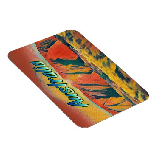 Australien Uluru Ayers Rock surreal Magnet (Rechte Seite)