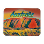 Australien Uluru Ayers Rock surreal Magnet (Horizontal)